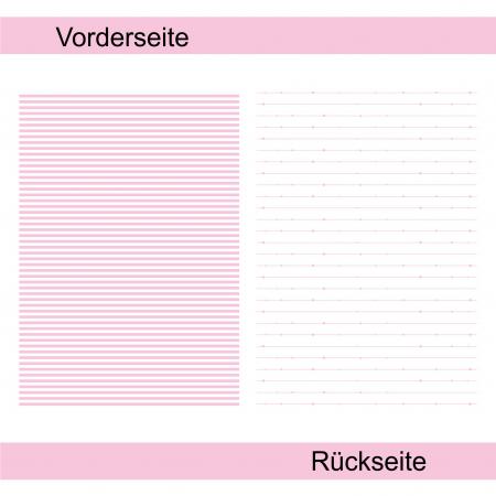 Pastellrosa gestreift - Designpapier